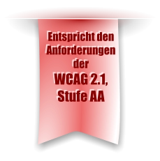 Entspricht den Anforderungen der WCAG 2.1, Stufe AA